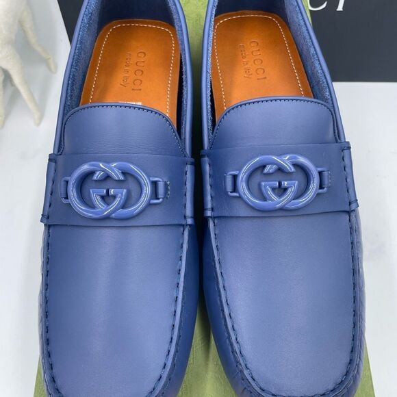 Men’s Gucci interlocking G driver loafers size 13 made in Italy - Picture 2 of 8